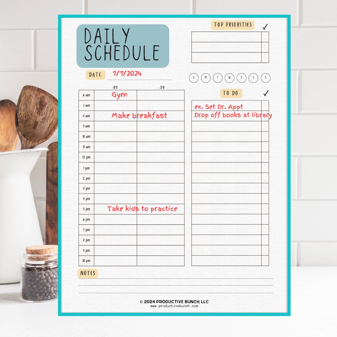 Daily Half-Hourly Schedule Planner Pad for Everyday Use – Productive Bunch daily-half-hourly-schedule-planner-pad-for-everyday-use-productive-bunch