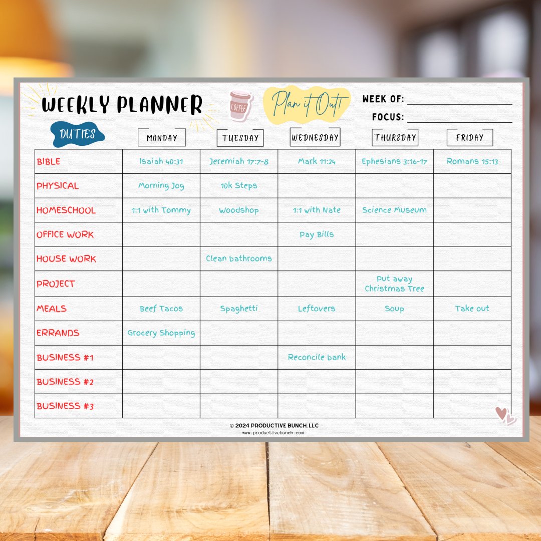 Weekly Planner