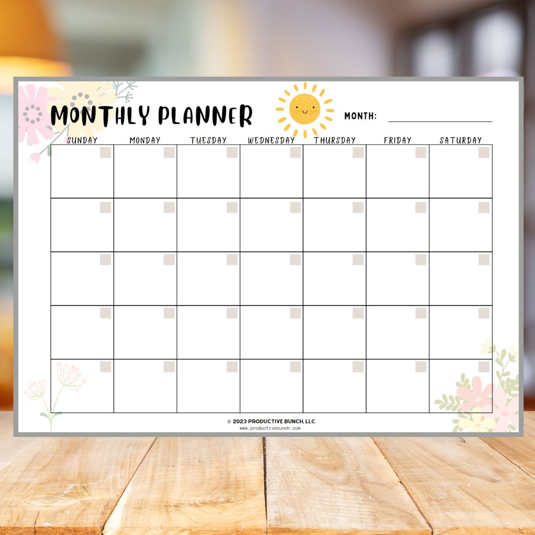 Take control of your month with the flexible Monthly Planner Pad Undated.