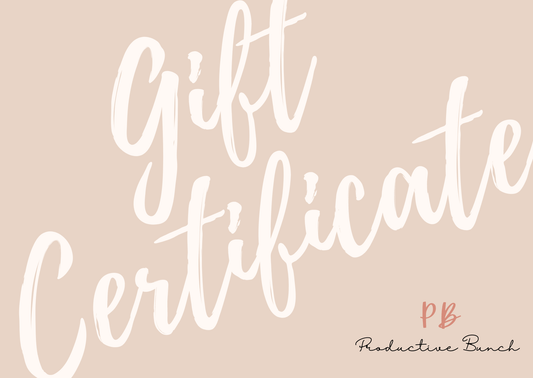 PB Gift Certificate