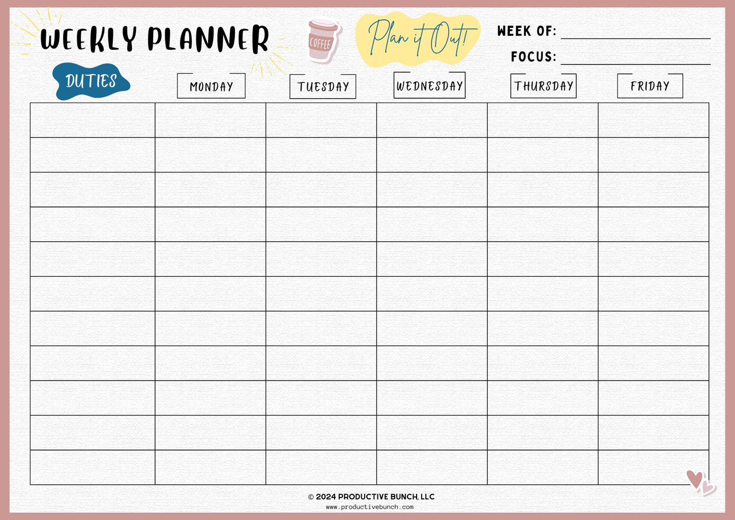 Weekly Planner
