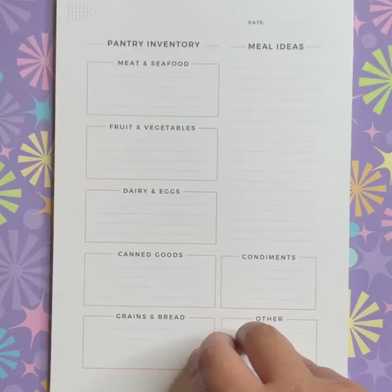 Simplify meal planning and organization with the Pantry & Meal Planner Pad.